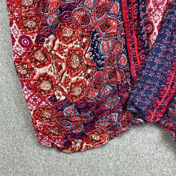 Angie kimono kaftan beachy wrap swim coverup duster boho mixed prints - Picture 4 of 9